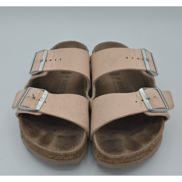 Birkenstock Arizona Two Strap Pink Ladies Size 38 US Size 7 - 7.5 Slides Slip On - Picture 3 of 8